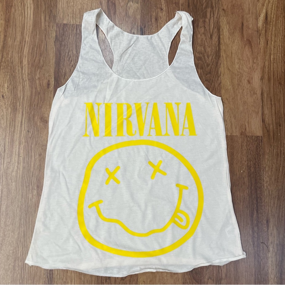 Ladies Nirvana Racerback Tank Top lightweight and thin sheer cream / off-white